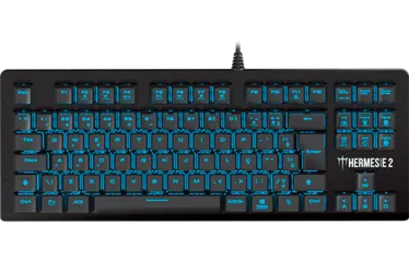 Teclado Mecânico Gamer Gamdias Hermes E2 Led Blue, Switch Huano Brown, ABNT2, HERMES E2 BLUE BR