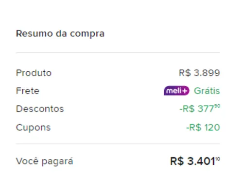 Imagem na descrição da promoção