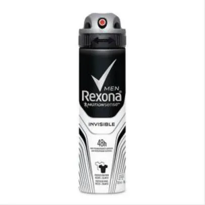 [3un - R$6,23 cada] Desodorante Rexona Aerosol Men Invisible 150ml R$18