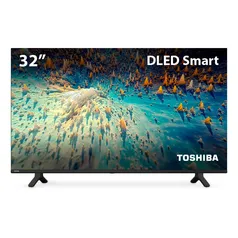 Smart Tela DLED 32&apos;&apos; HD Toshiba 32V35KB  VIDAA 2 HDMI 2 USB Wi-Fi - TB007