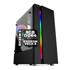 PC Gamer AMD 8 Núcleos 3.8Ghz A6 9500 Placa de vídeo Radeon 2GB RAM 8GB DDR4 HD SSD 240GB Skill Moba