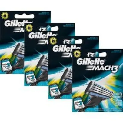 [Sou Barato] Carga Gillette Mach3 com 12 Unidades - R$35,98