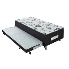 Conjugado Solteiro Ortobom D28 Cori Nero 88x188 com Cama Auxiliar