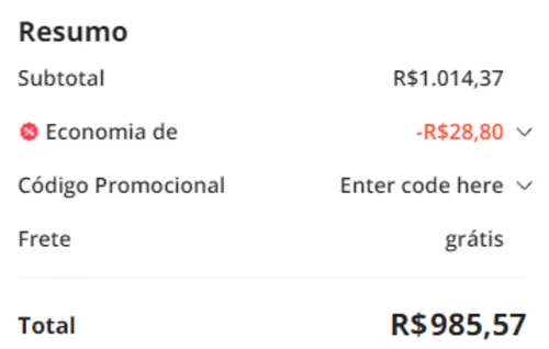 Imagem na descrição da promoção