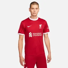 Camisa Nike Liverpool I 2023/24 Torcedor Pro Masculina (Tam PP ao 3G)