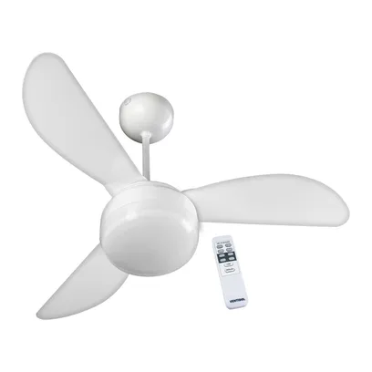 Foto do produto Ventilador De Teto Ventisol Fênix Premium Branco 3 Velocidades Controle Remoto 220V