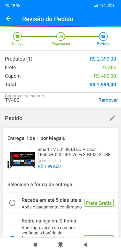 Imagen na descrição da promoção