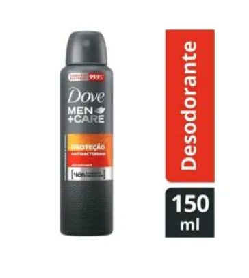 (APP) Desodorante Dove Men+Care Antibac Aerossol Masculino 150ml | R$9