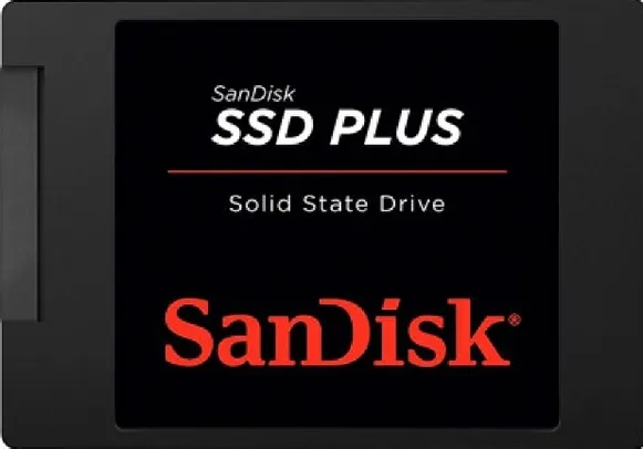 SSD SanDisk Plus, 480GB, Sata III, Leitura: 535MBs e Gravação: 445MBs, SDSSDA-480G-G26