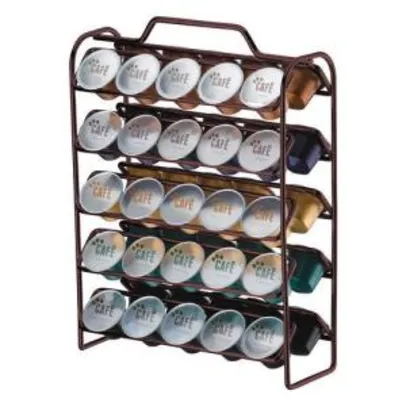 Organizador Para Cápsulas De Café Compatível com Nespresso Bronze 1147BZ Aramados Future por R$ 1