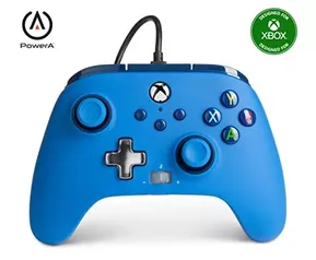 [Prime] Controle para Xbox PowerA com fio, Xbox Series X|S, Xbox One - Xbox Series X, azul