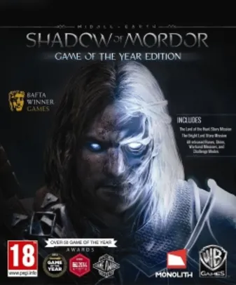 [Nuuvem] Middle Earth: Shadow of Mordor GOTY Edition para PC - R$18