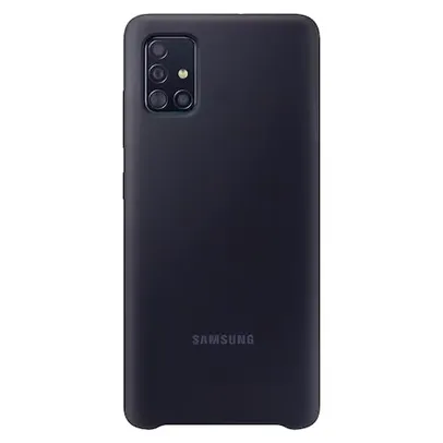 Capa Protetora Original Samsung em Silicone para Galaxy A51 - Preto