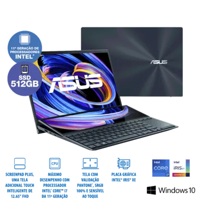 Notebook ASUS ZenBook Duo UX482EA-KA213T Azul Celestial 100%sRGB 