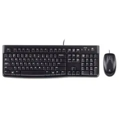 Kit Teclado e Mouse USB Logitech MK120 Preto