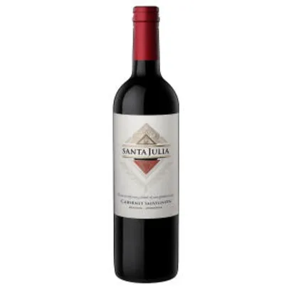 Saindo por R$ 24: Vinho Argentino Tinto Cabernet Sauvignon SANTA JULIA Garrafa 750ml | R$24 | Pelando