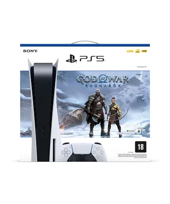 CONSOLE PLAYSTATION PS5 SONY COM JOGO GOD OF WAR RAGNAROK - BRANCO