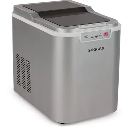 Máquina de Gelo 12 kg por dia Suggar Prata Ice Maker - 110v