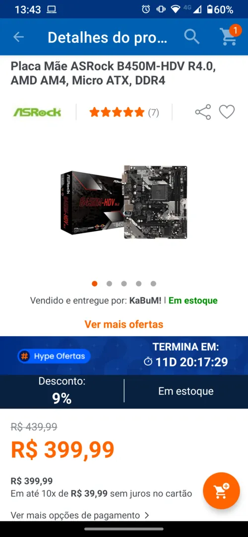 Imagem na descrição da promoção