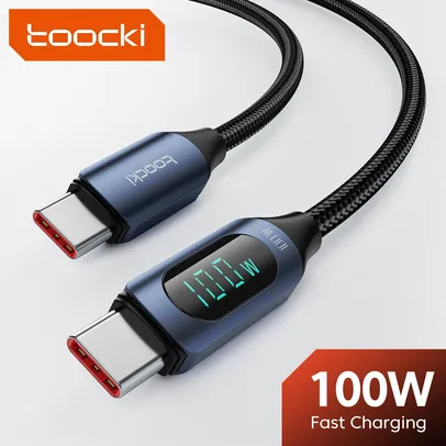 [2 metros] Caso USB Tipo C Toocki Type C to Type C Cable 100W PD Fast Charging Charger