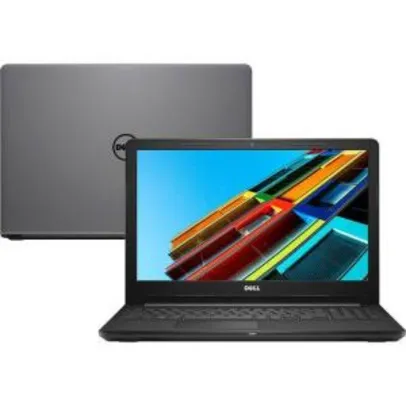 Notebook Dell Inspiron I15-3567-A15C Intel Core i3 4GB 1TB Tela 15,6" W10 - Cinza | R$1.707