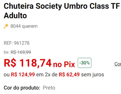 Imagem na descrição da promoção