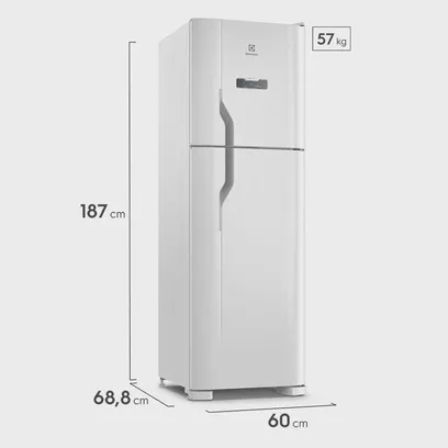 Product photo Geladeira Dfn44 Frost Free 400L Freezer Duplex Electrolux