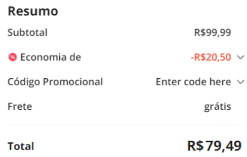 Imagem na descrição da promoção