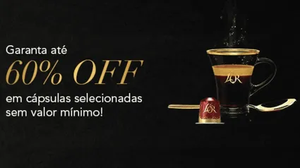 Cupom com até 60% OFF em café L'or