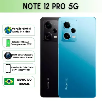 [No br] Xiaomi Redmi Note 12 Pro 5G VERSÃO GLOBAL 