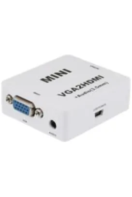 Adaptador MD9 Mini Conversor VGA F Para HDMI F