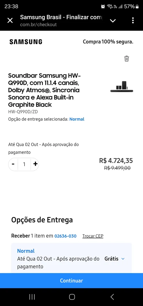 Imagem na descrição da promoção