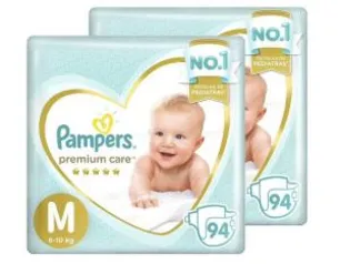 Fralda Pampers Premiun Care