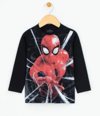Camiseta Infantil com Estampa Homem Aranha