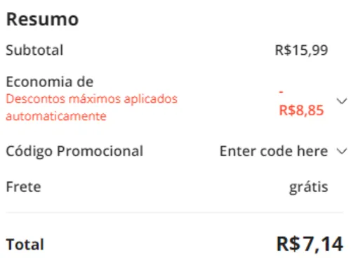 Imagem na descrição da promoção