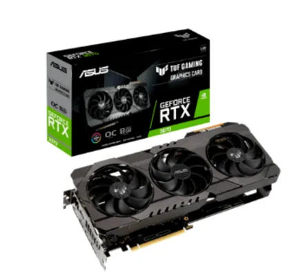 Placa De Vídeo Asus Geforce RTX 3070, Tuf Gaming Oc V2 LHR, 8GB, DDR6 - Tuf-rtx3070-o8g-v2-gaming