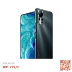 Smartphone INFINIX HOT 11S 128GB Câmera Tripla até 50 MP 5000 mAh Tela 6,78” de 90 Hz FullHD