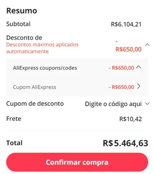 Imagem na descrição da promoção