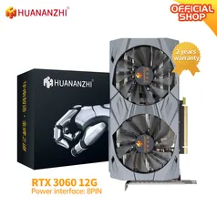 Huananzhi rtx 3060 12g placas gráficas originais brandnew 192bit gddr6 hdmi-placa de vídeo compatíve