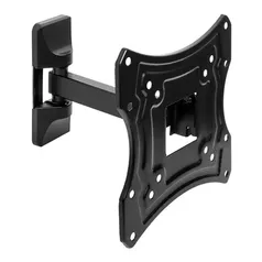 Suporte Articulado Para TV Zinnia Rubra, 14 Pol. a 43 Pol., Preto, ZNO-RBRA-BL01