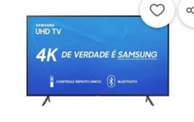 [AME] Smart TV LED 50" Samsung UN50RU7100GXZD Ultra HD 4K com Conversor Digital  por R$ 2000 ( com AME)