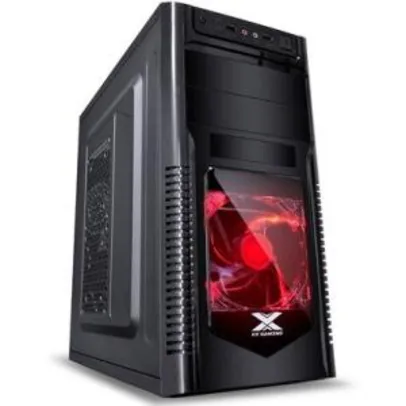 Gabinete Gamer Vinik VX Gaming Orion, Mid Tower, LED Vermelho, com FAN, Frontal em Acrílico - 29835