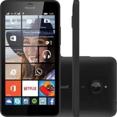Smartphone Lumia 640 XL por R$ 540 - Windows Phone 8.1, QuadCore 1.2GHz Snapdragon,8GB