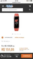 Smartwatch Samsung Galaxy Fit2, Bluetooth, Vermelho | R$151