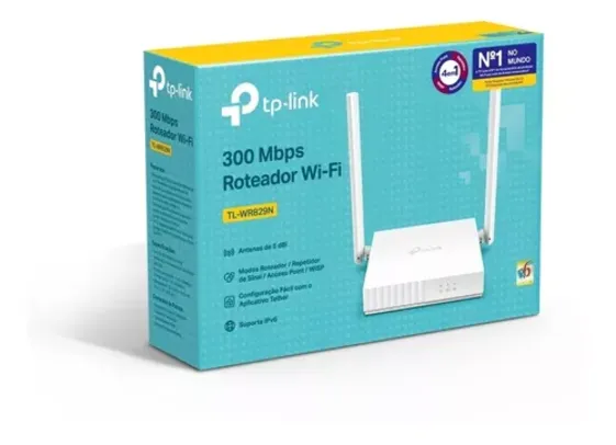 Roteador Wireless N300 Tl-wr829n Tp-link Cor Branco Voltagem 100v/240v