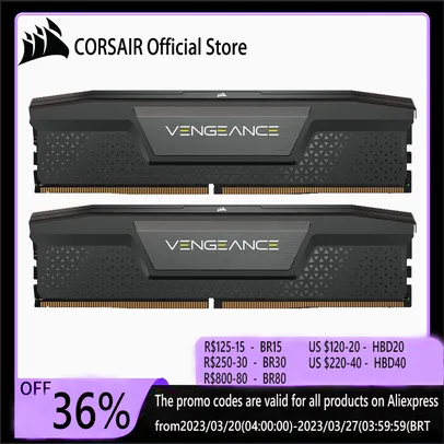 Memória Corsair Vengeance DDR5 1x16gb 6000MHz