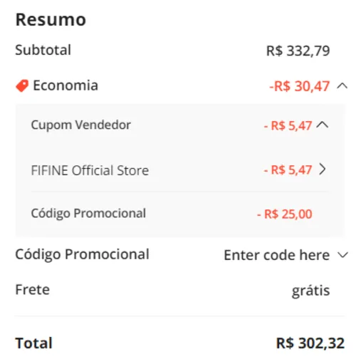 Imagem na descrição da promoção