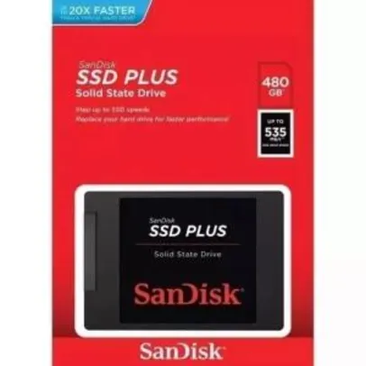 [APP] SSD Sandisk PLUS 480 GB (AME R$174,95)