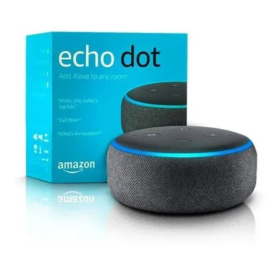 Alexa echo dot 3° geração melhor preço do momento 