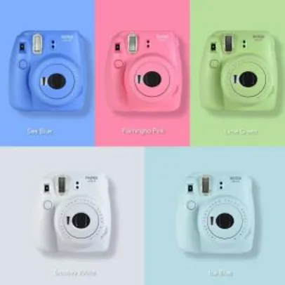 Fujifilm Instax Mini 9 Instant Camera Film Cam with Selfie Mirror, Smokey White